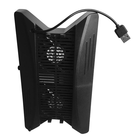 Vertical Stand Dual Cooling Fan with 3 USB HUB for PS4 Pro